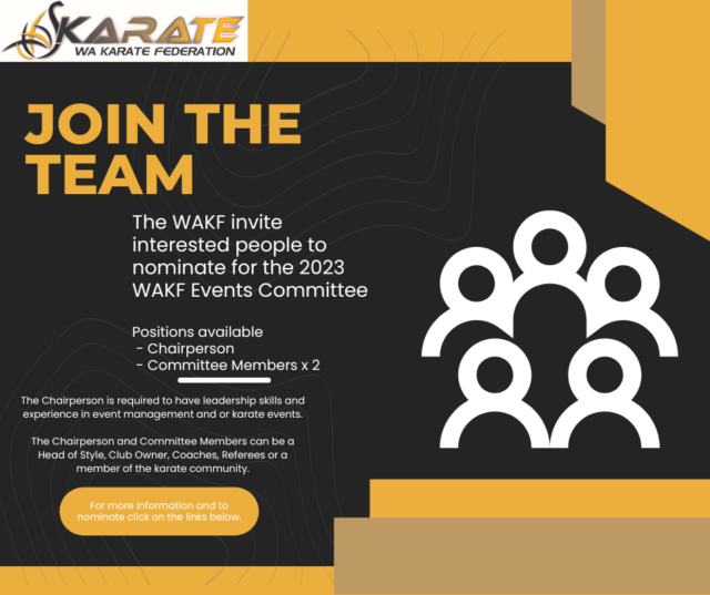 Join The Team – WAKF Events Committee